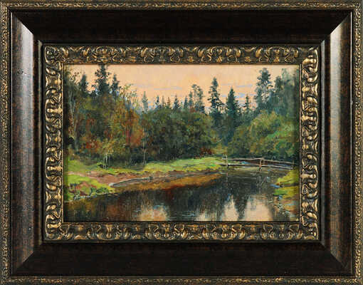 Морозов Константин Феофанович. Мостик в лесу